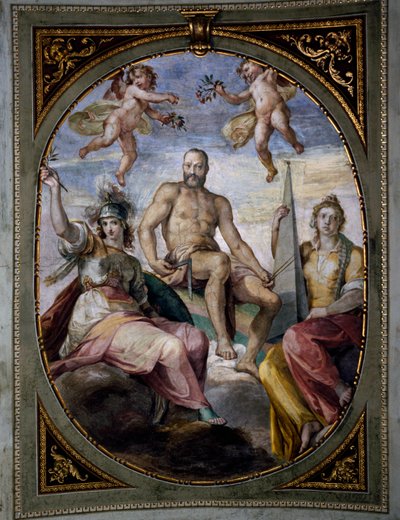 Representación alegórica de Cosme I de Bernardino Barbatelli Poccetti