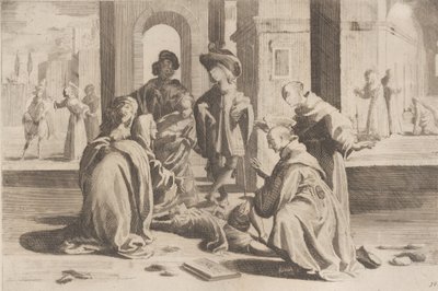 Episodio 25: En Roma San Bernardino cura a un joven enfermo, Episodio 26: San Bernardino, 1610-1639 de Bernardino Capitelli