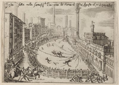 La Piazza, Siena de Bernardino Capitelli