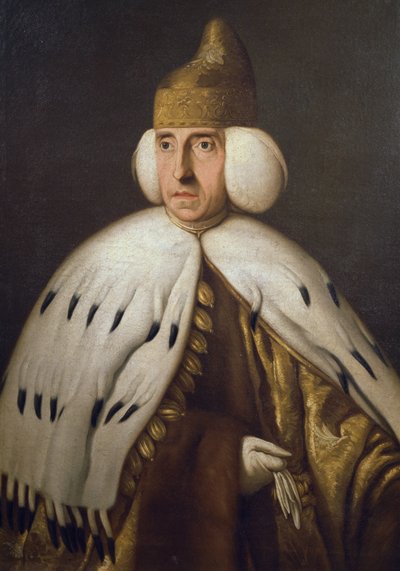 Retrato del dux Ludovico Manin (1725-1802), pintura de Bernardino Castelli (1750-1810) de Bernardino Castelli