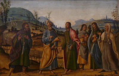 Francés: Saint Clément se reúne con su familia de Bernardino Fungai