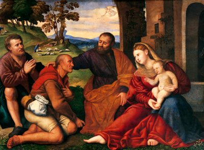 Adoración de los pastores, de Bernardino Licinio (1489-1565) de Bernardino Licinio