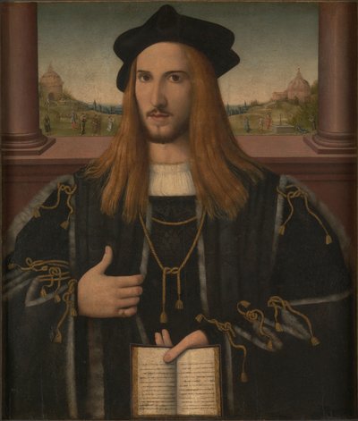 Retrato de Alberto Pio, 1512 de Bernardino Loschi