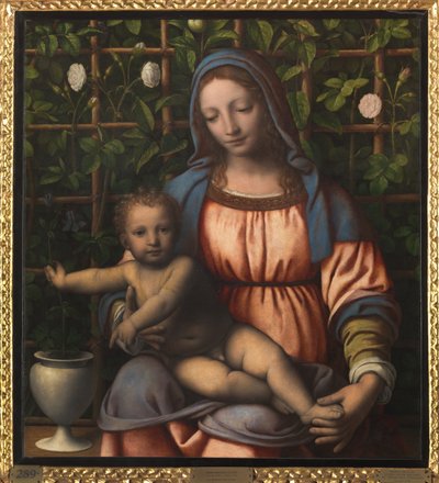 Madonna y Niño (Madonna del Roseto) de Bernardino Luini