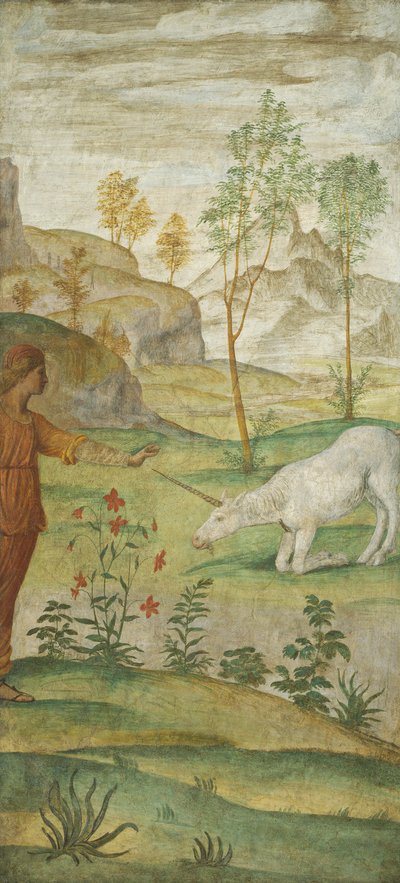 Procris y el Unicornio, c. 1520-1522 de Bernardino Luini