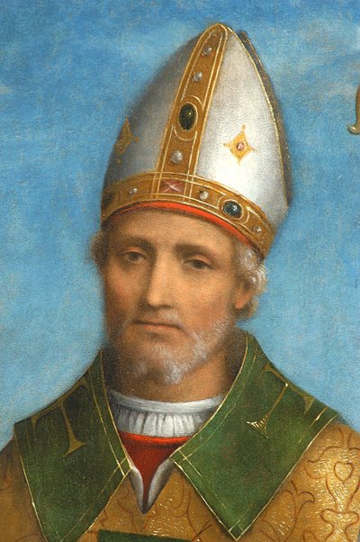 San Ambrosio (detalle) de Bernardino Luini