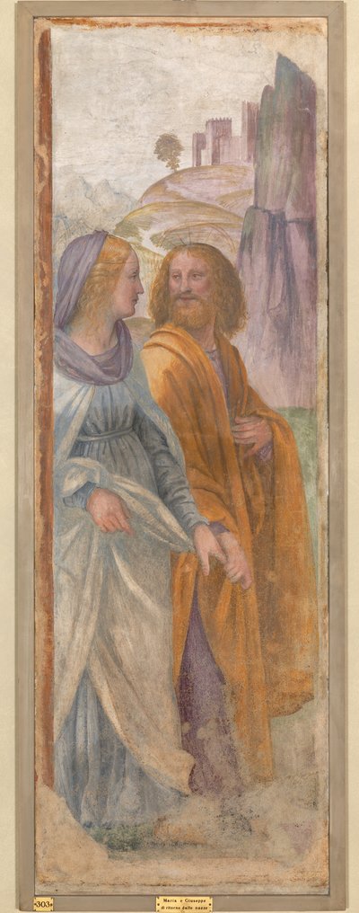 San José y la Virgen María después de la boda de Bernardino Luini