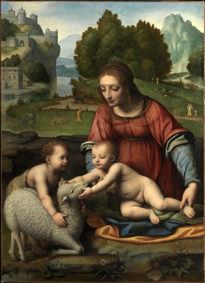 La Virgen y el Niño con el Infante San Juan de Bernardino Luini