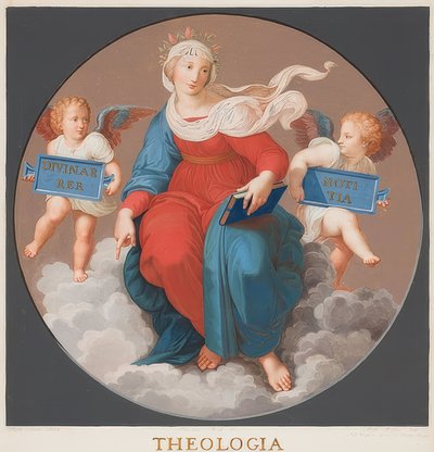 Teología (Stanze della Segnatura) de Bernardino Nocchi