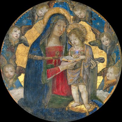 Madonna y niño con querubines, 1492-1495 de Bernardino Pinturicchio