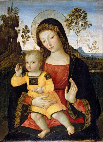 La Virgen y el Niño, 1470s-1490s de Bernardino Pinturicchio