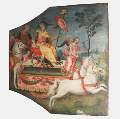 Triunfo de un guerrero de Bernardino Pinturicchio