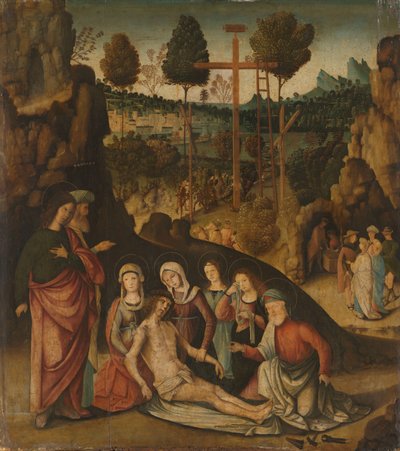 Lamentación de Cristo de Bernardino Zaganelli di Bosio (attributed to)