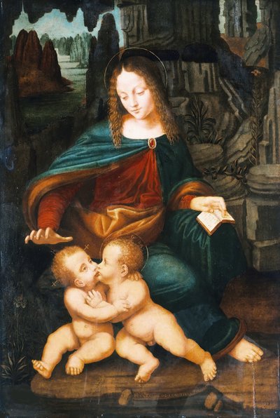 Madonna y el Niño con el Infante San Juan, c. 1496 de Bernardino de Conti