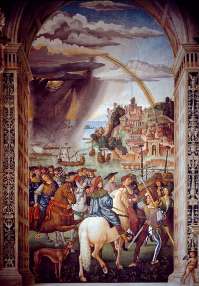 Vida del Papa Pío II (Enea Silvio Piccolomini) de Bernardino di Betto Pinturicchio
