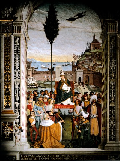 Vida del Papa Pío II (Enea Silvio Piccolomini) de Bernardino di Betto Pinturicchio