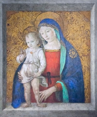 Madonna del Davanzale, c.1498 (óleo sobre tabla) de Bernardino di Betto Pinturicchio