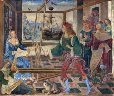 El Regreso de Ulises a Penélope de Bernardino di Betto Pinturicchio