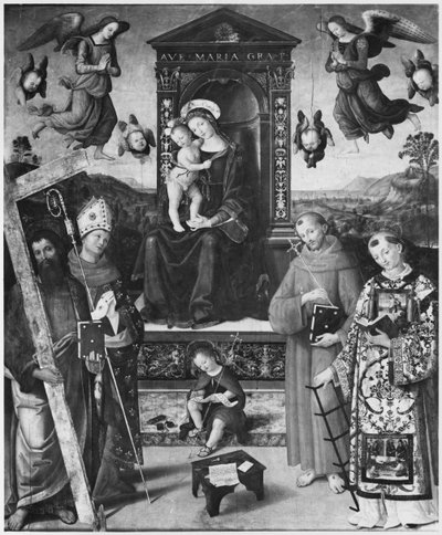 Conversación sagrada, 1508 de Bernardino di Betto Pinturicchio