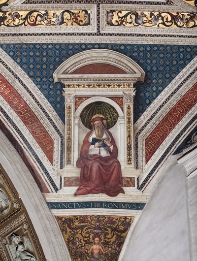 San Jerónimo (detalle) de Bernardino di Betto Pinturicchio