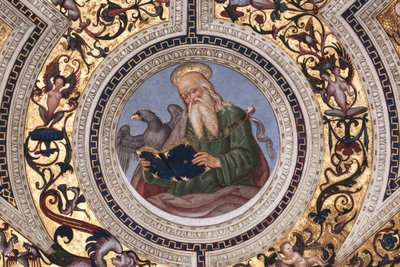 San Juan Evangelista (detalle) de Bernardino di Betto Pinturicchio