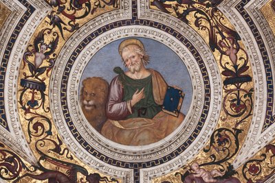 San Marcos (detalle) de Los Cuatro Evangelistas de Bernardino di Betto Pinturicchio