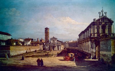 Una vista de Milán (pintura) de Bernardo Bellotto