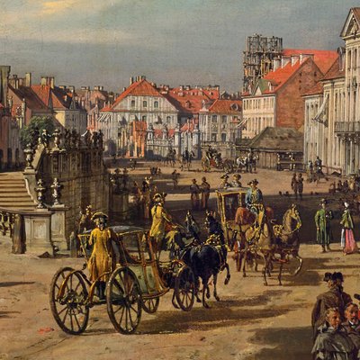 Iglesia de la Santa Cruz en Varsovia (detalle) de Bernardo Bellotto