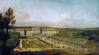 Palacio Imperial de Schönbrunn, fachada del jardín. de Bernardo Bellotto