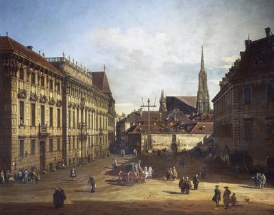 Plaza Lobkowitz en Viena de Bernardo Bellotto