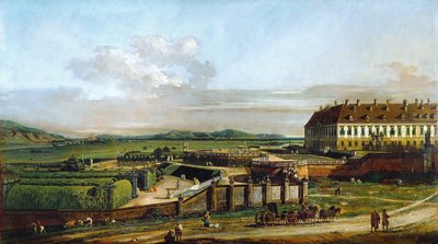 El castillo de Schlosshof visto desde el norte, entre 1758 y 1761 de Bernardo Bellotto