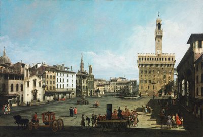 La Piazza della Signoria en Florencia de Bernardo Bellotto