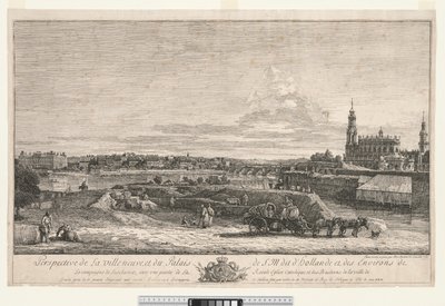 Vista de Dresde, 1748 de Bernardo Bellotto