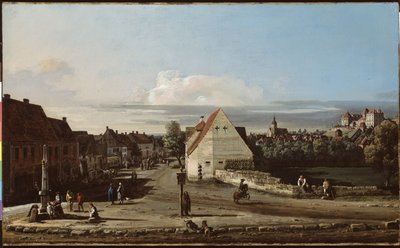 Vista de Pirna con la fortaleza de Sonnenstein de Bernardo Bellotto