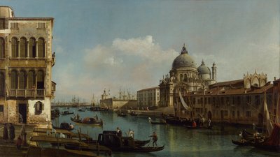 Vista del Gran Canal: Santa Maria della Salute y la Dogana desde Campo Santa Maria Zobenigo de Bernardo Bellotto