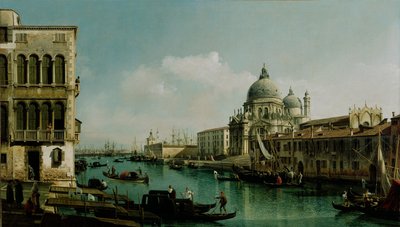Vista del Gran Canal y la Punta della Dogana, ca 1743 de Bernardo Bellotto