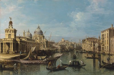 Venecia: La entrada al Gran Canal, c.1720-80 (óleo y lienzo) de Bernardo Belotto Canaletto