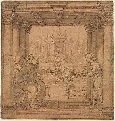 Ilustración de Gerusalemme Liberata de Torquato Tasso, 1586-1590 de Bernardo Castello
