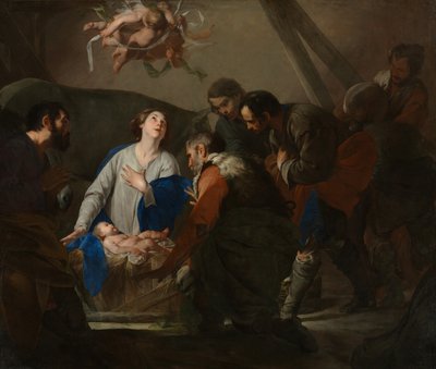 Adoración de los pastores, c.1650 de Bernardo Cavallino