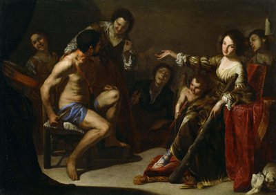 Hércules y Ónfale, c. 1640 de Bernardo Cavallino