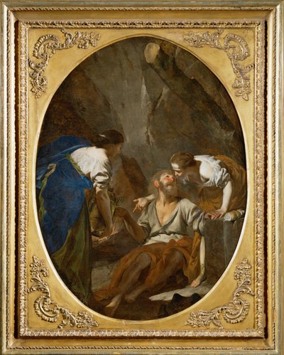 Loth et ses filles - Loth y sus hijas ... de Bernardo Cavallino