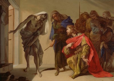 Saúl y la bruja de Endor de Bernardo Cavallino