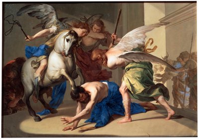 La expulsión de Heliodoro del Templo, c1650 de Bernardo Cavallino