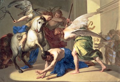 La Expulsión de Heliodoro del Templo, c.1650 de Bernardo Cavallino