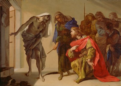 La Sombra de Samuel Invocada por Saúl, c.1655 de Bernardo Cavallino