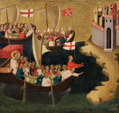 Llegada de Santa Úrsula a Colonia, c.1333 de Bernardo Daddi