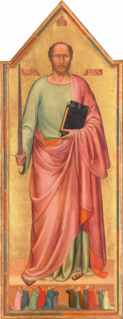 San Pablo y un Grupo de Fieles de Bernardo Daddi