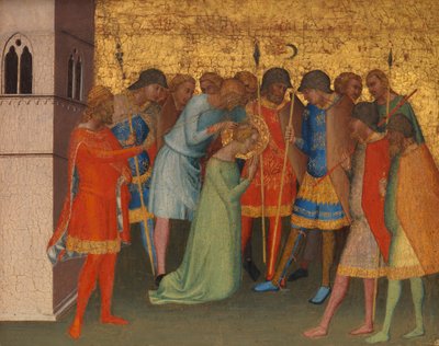 Santa Reparata siendo preparada para la ejecución de Bernardo Daddi