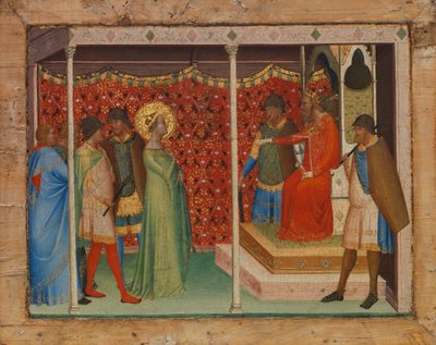 Santa Reparata ante el emperador Decio de Bernardo Daddi