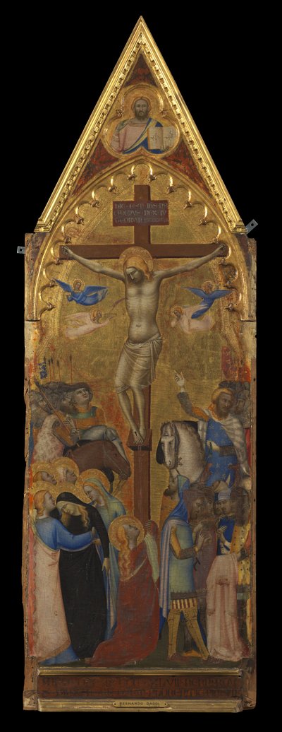 La Crucifixión (panel central) (recto) de Bernardo Daddi